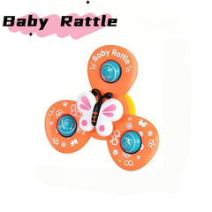 3pcs + 1pc Suction Cup Spin Toys for 1 Year Old Boys & Girls