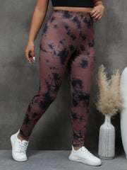  Tie Dye Elastic High Rise Skinny Trousers