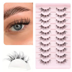 Cat Eye False Eyelashes Natural Look Segmented Curling False Eyelashes