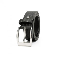 Pettata Men's PU Leather Belt Square Buckle Jeans