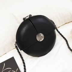 Women's Round Chain Shoulder Bag Mini Messenger Bag
