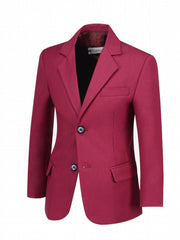 Boys Blazer Slim Suit Coat Formal One Button Jacket