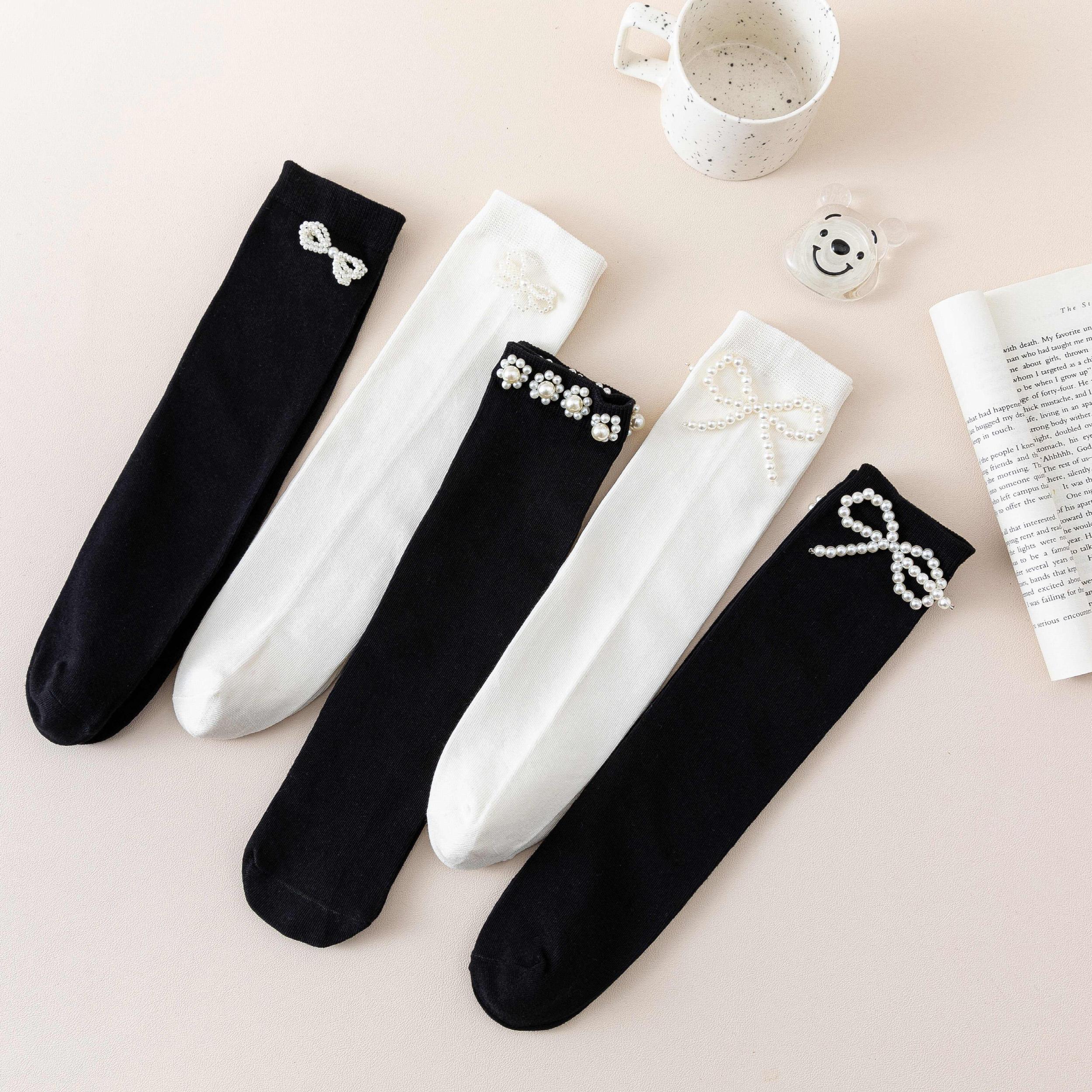 Girls Kids Stockings Breathable Long Socks