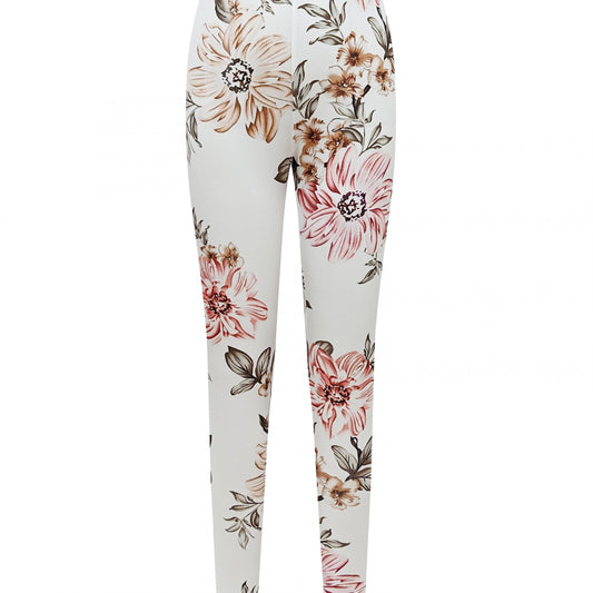 Floral Pattern Yoga Pants High Stretch Leggings
