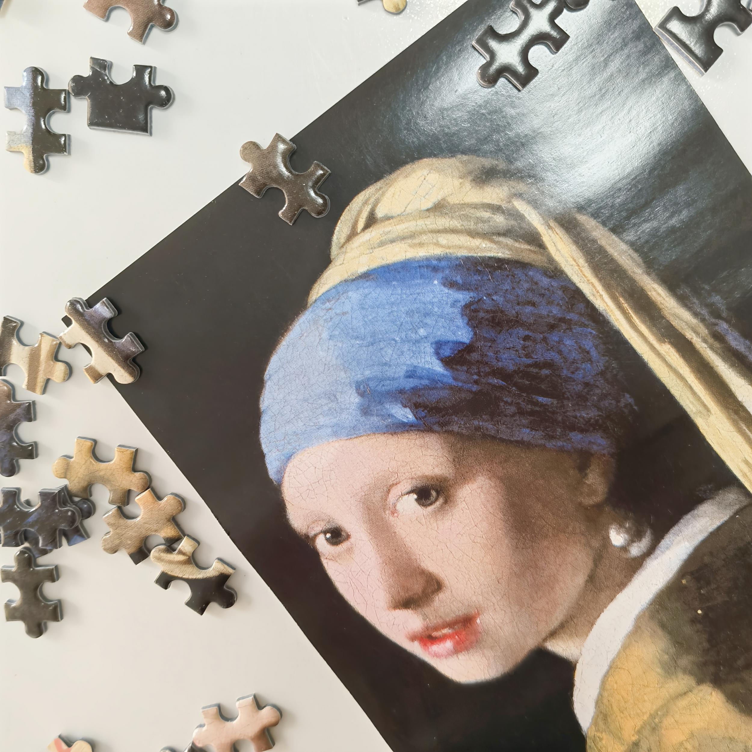 Mini Art Jigsaw Puzzle Vermeer's Girl with a Pearl Earring 150pcs