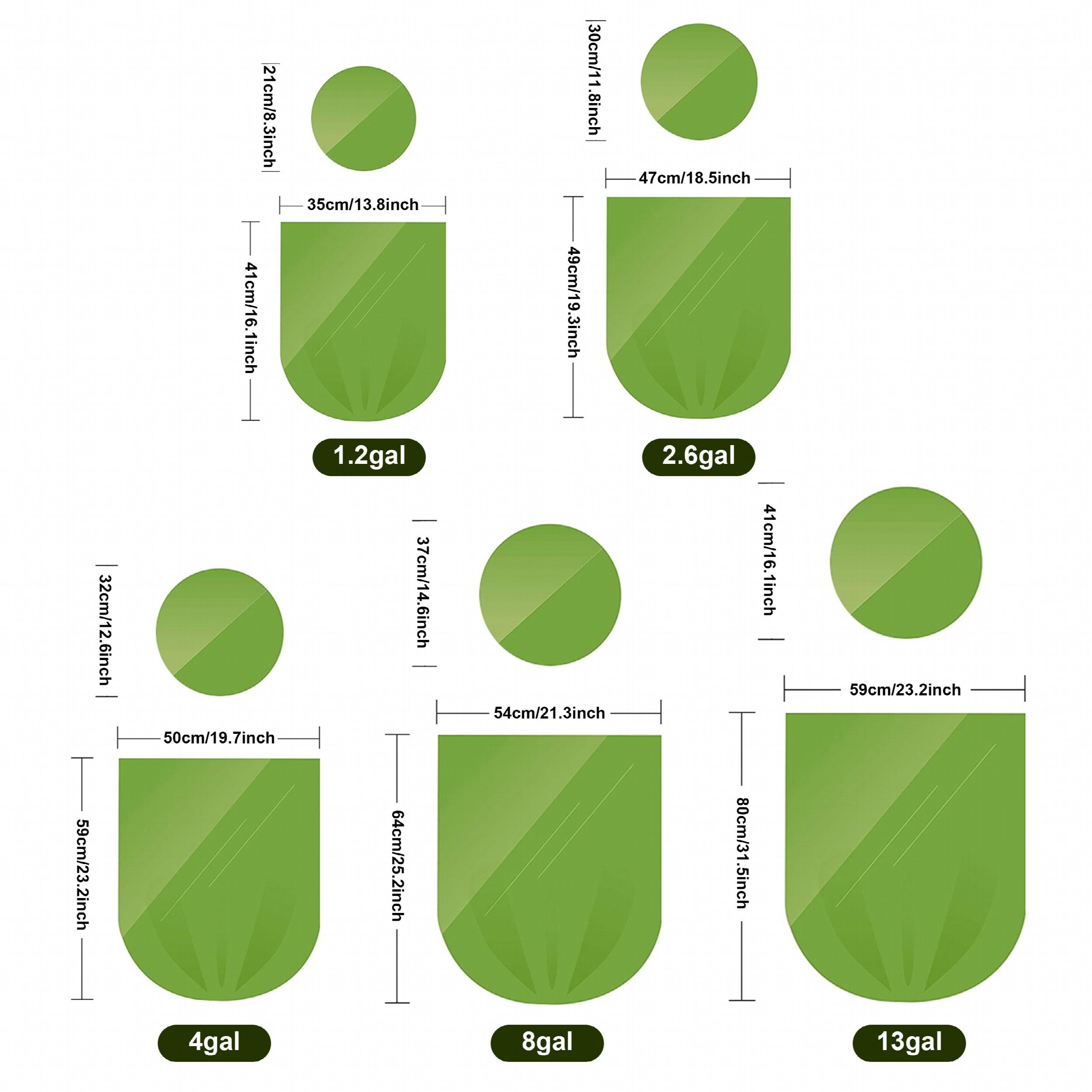 Eco Friendly Disposable Garbage Bags Grass Green Thickened - 120pcs