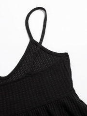Solid Knitted Cami Top V Neck Sleeveless Top Women's Lingerie