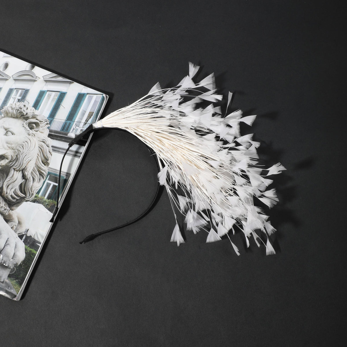 Faux Feather Headband Hair Band for Party