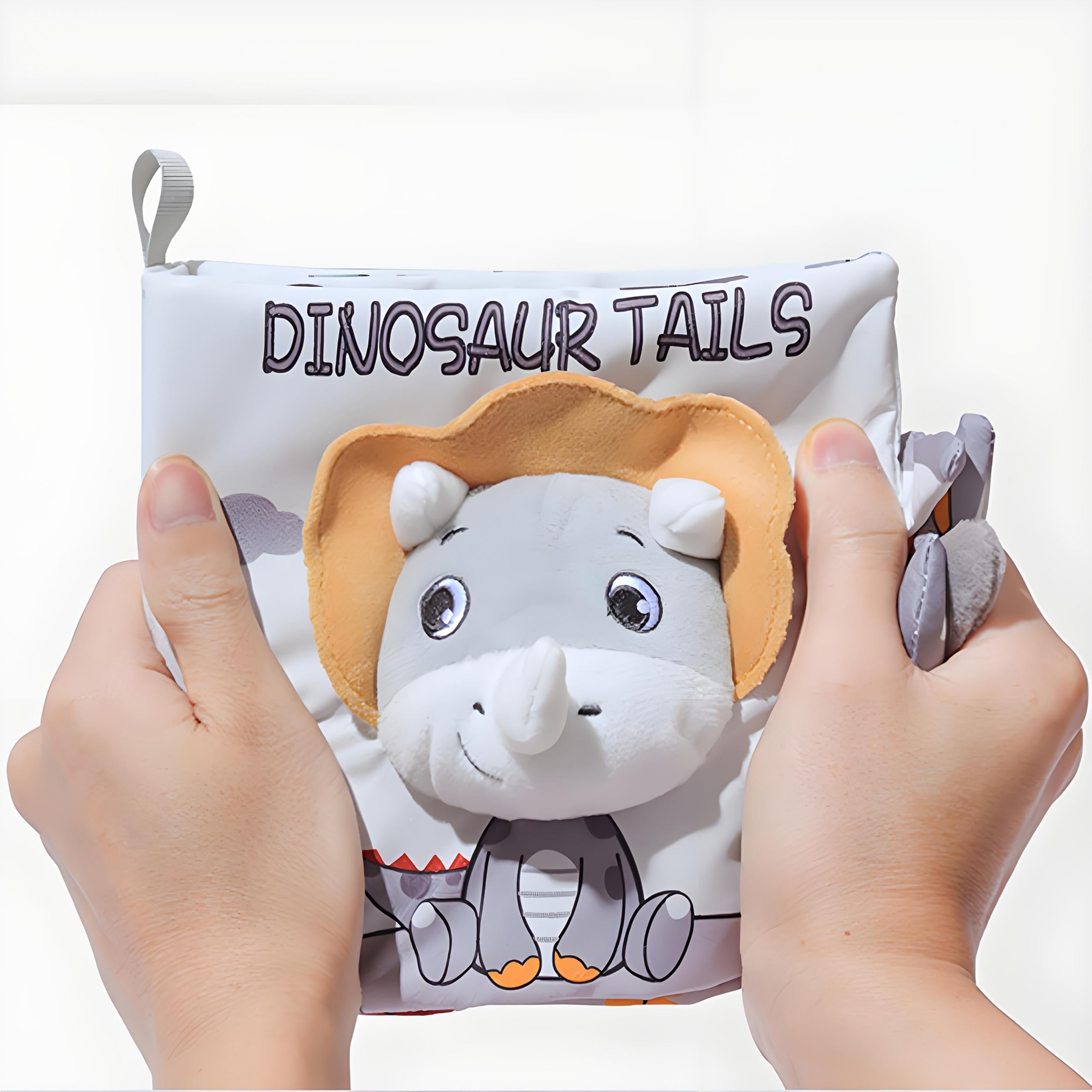 Interactive Sensory Play Book with Animal Tails