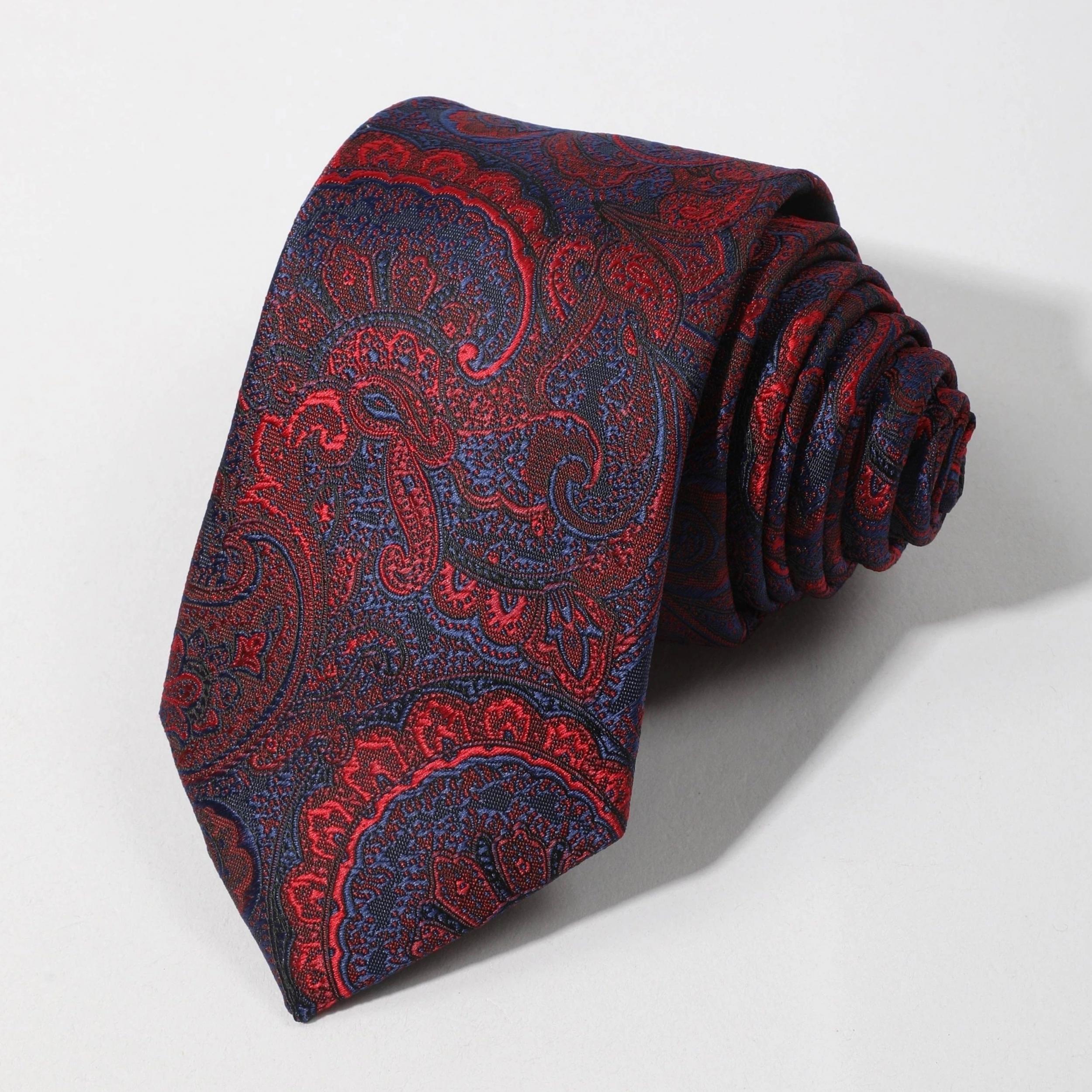 Men's Floral Jacquard Necktie Business Wedding Party Necktie