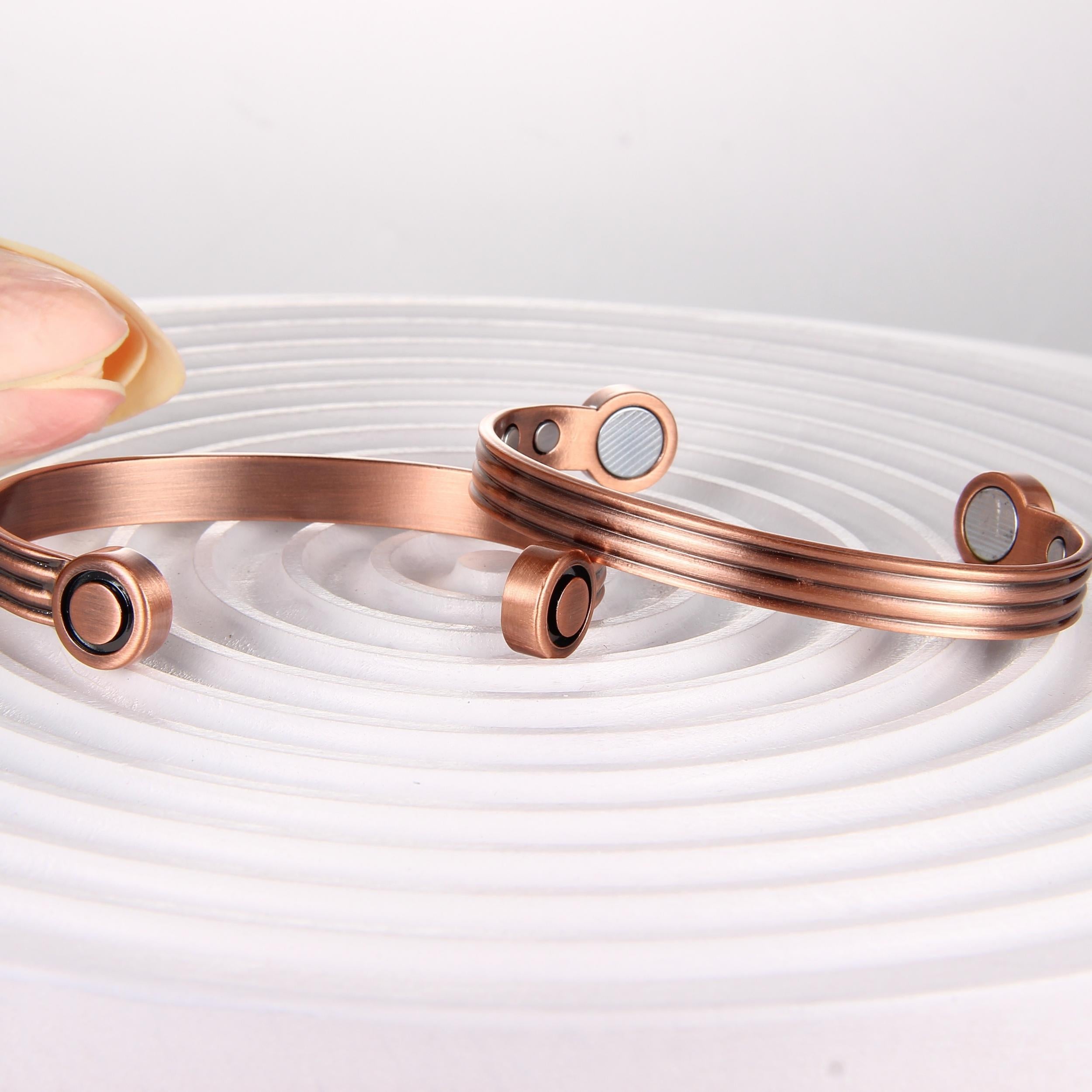 Adjustable Pure Copper Magnetic Bracelet for Men Women