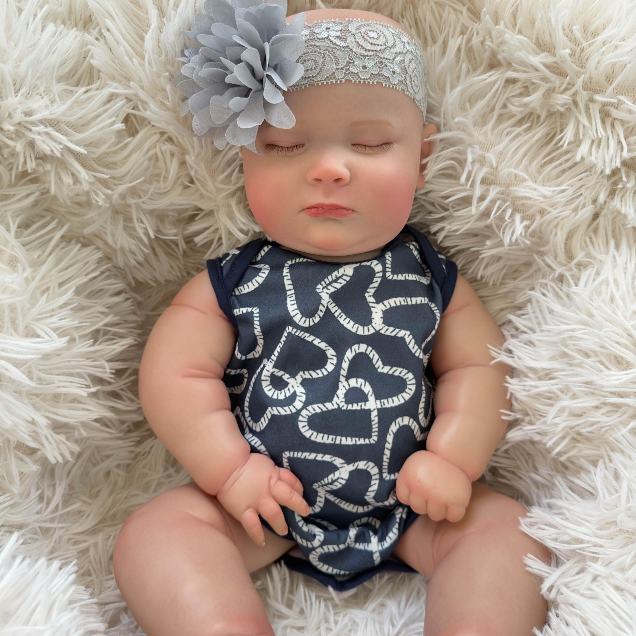 20 Inch Vinyl Reborn Doll Little Boy Doll Light Head Cloth Body