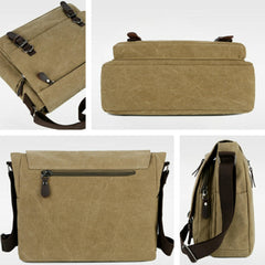 Retro Canvas Satchel Bag - Stylish & Waterproof