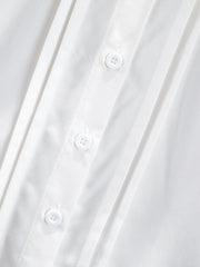 Girls Doll Collar Pleated Button Shirt Top for Summer