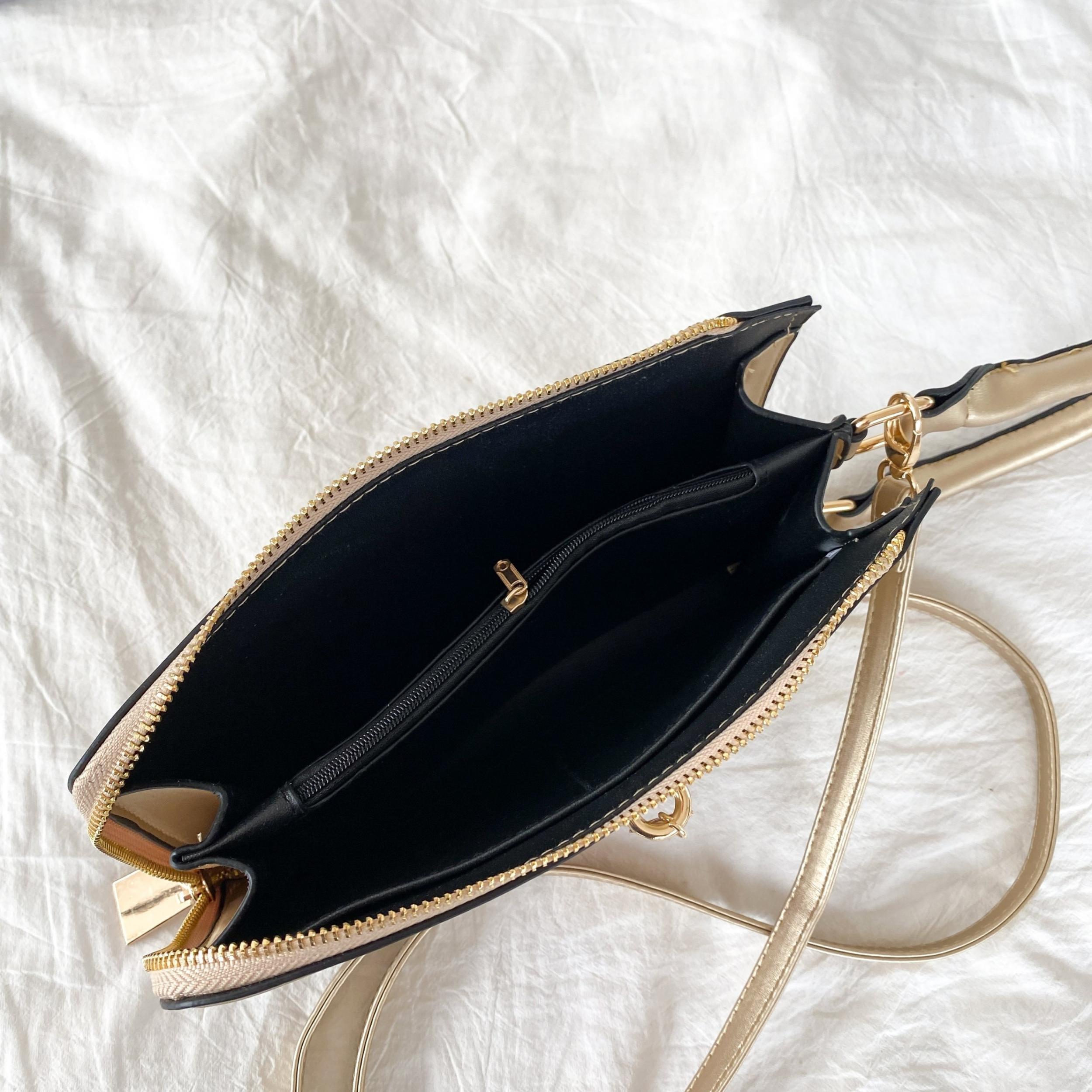 Lady Face Novelty Crossbody Bag PU Leather Textured Phone Bag