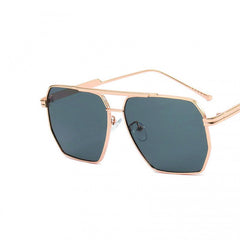 Top Bar Sunglasses Tinted Metal Glasses UV400