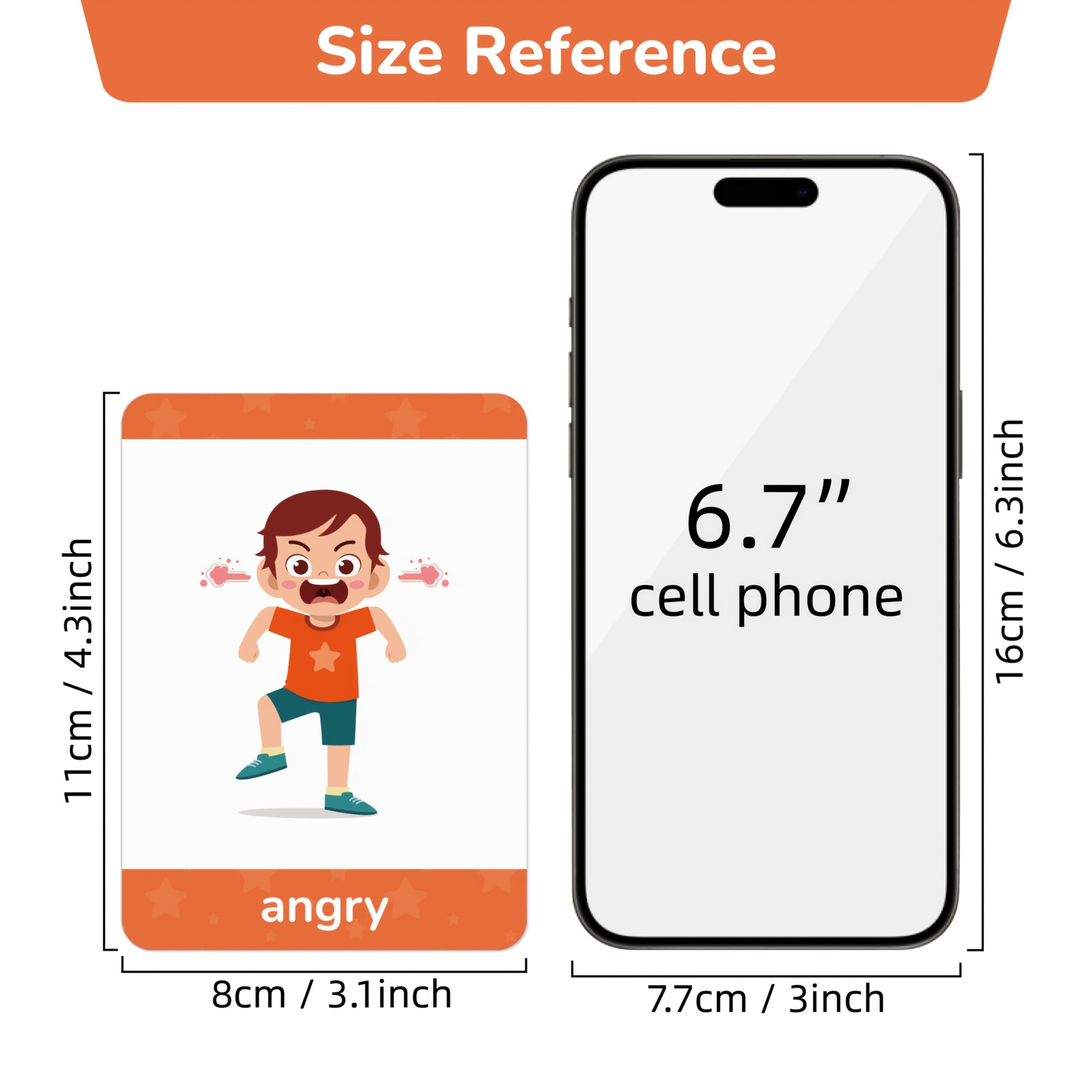 Emotion & Behavior Flashcards Set for English Vo