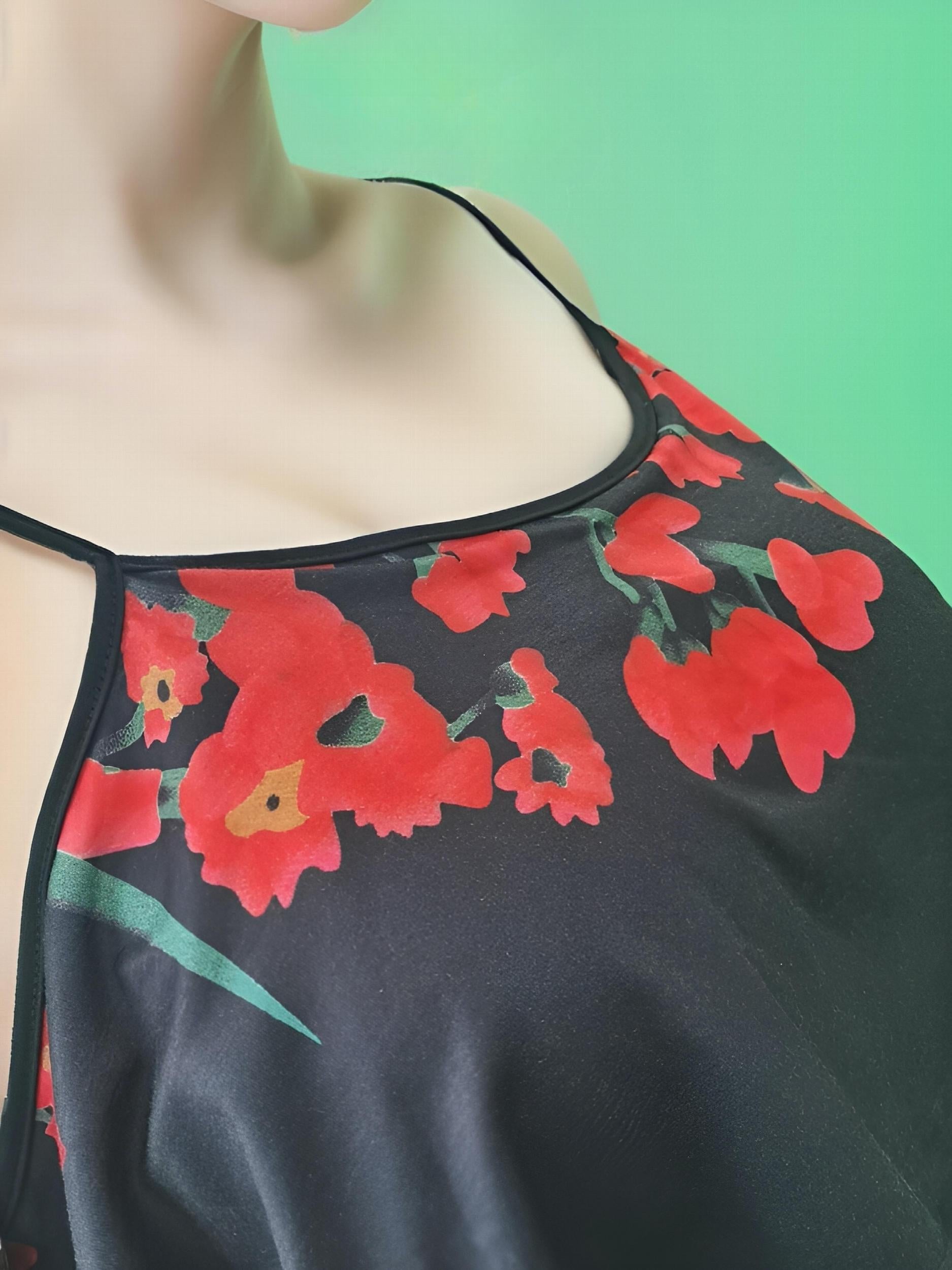  Women's Floral Print Cold Shoulder Maxi Dress