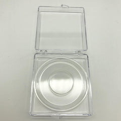 Square Clear False Eyelash Plastic Box, Reusable Case for 1 Pair Lashes