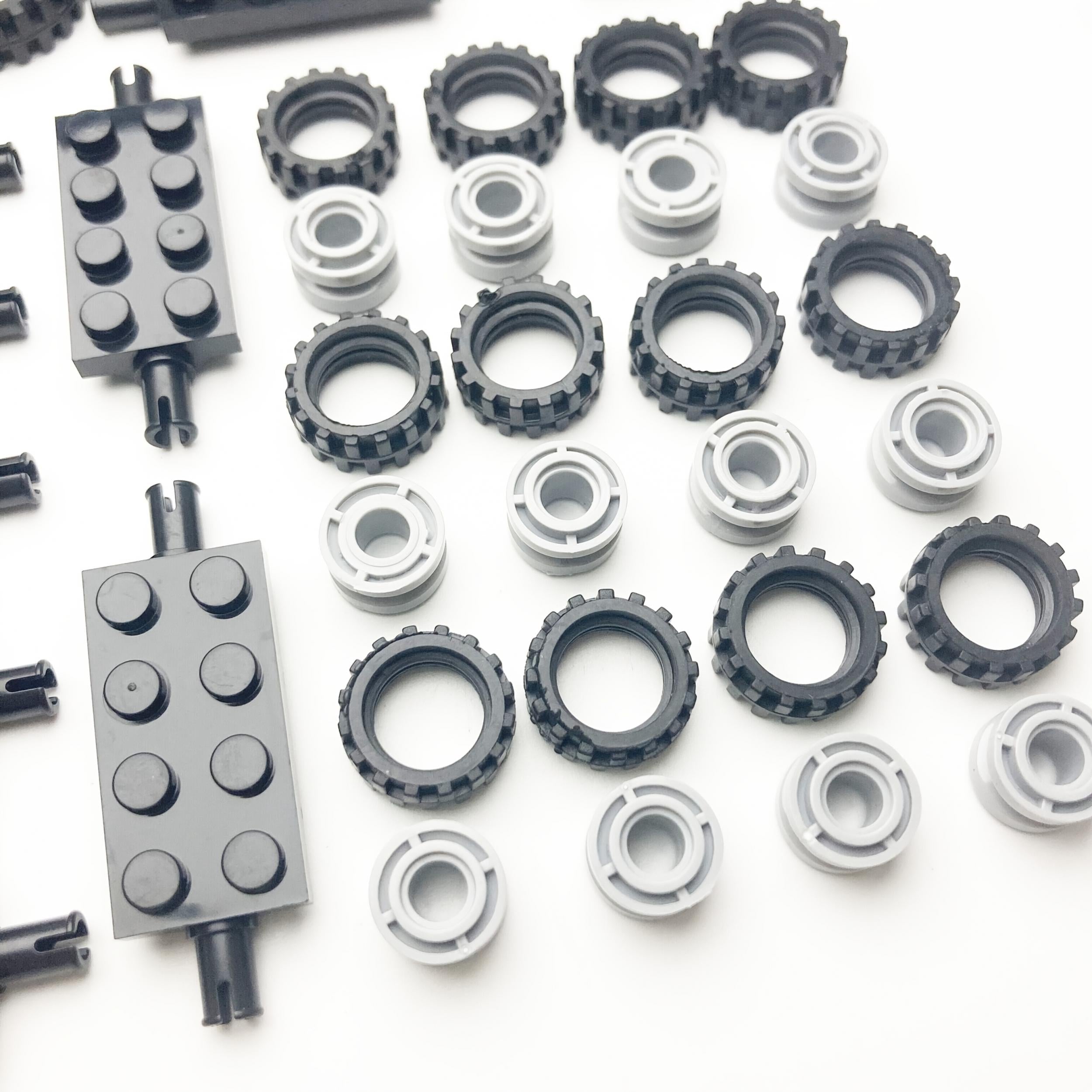 70pcs MOC Building Block Tire Set for DIY Automobile Tire Rim