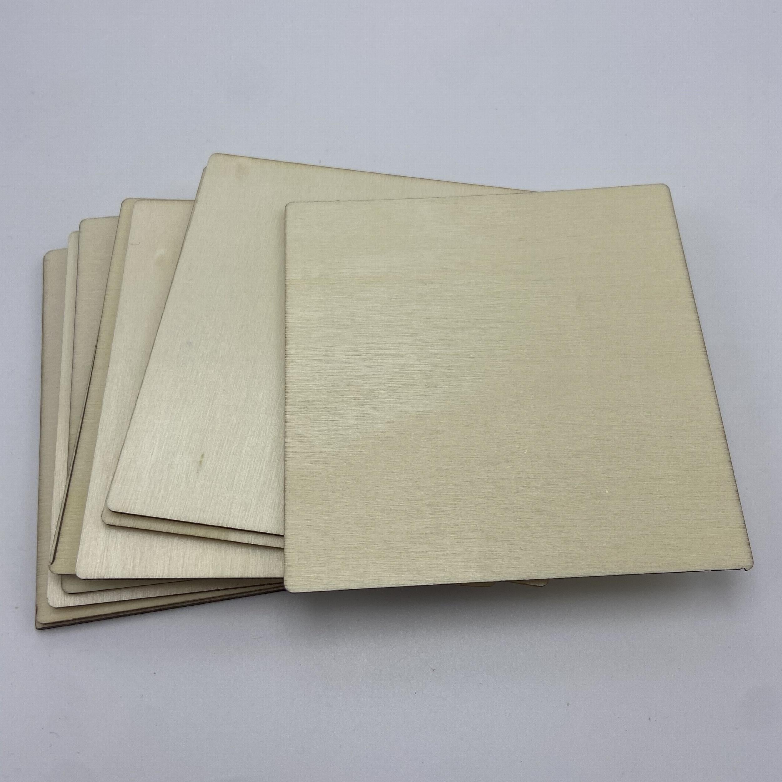 10pcs Wooden Blocks DIY Crafts Games 3.93in Unfinished Bricks