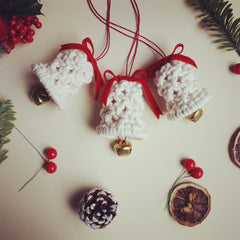 3pcs Macrame Jingle Bell DIY Kit Christmas Craft Set