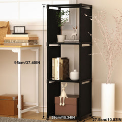 Cube Plastic Book Shelf Stackable Clothes Storage Durable Rack Organizer