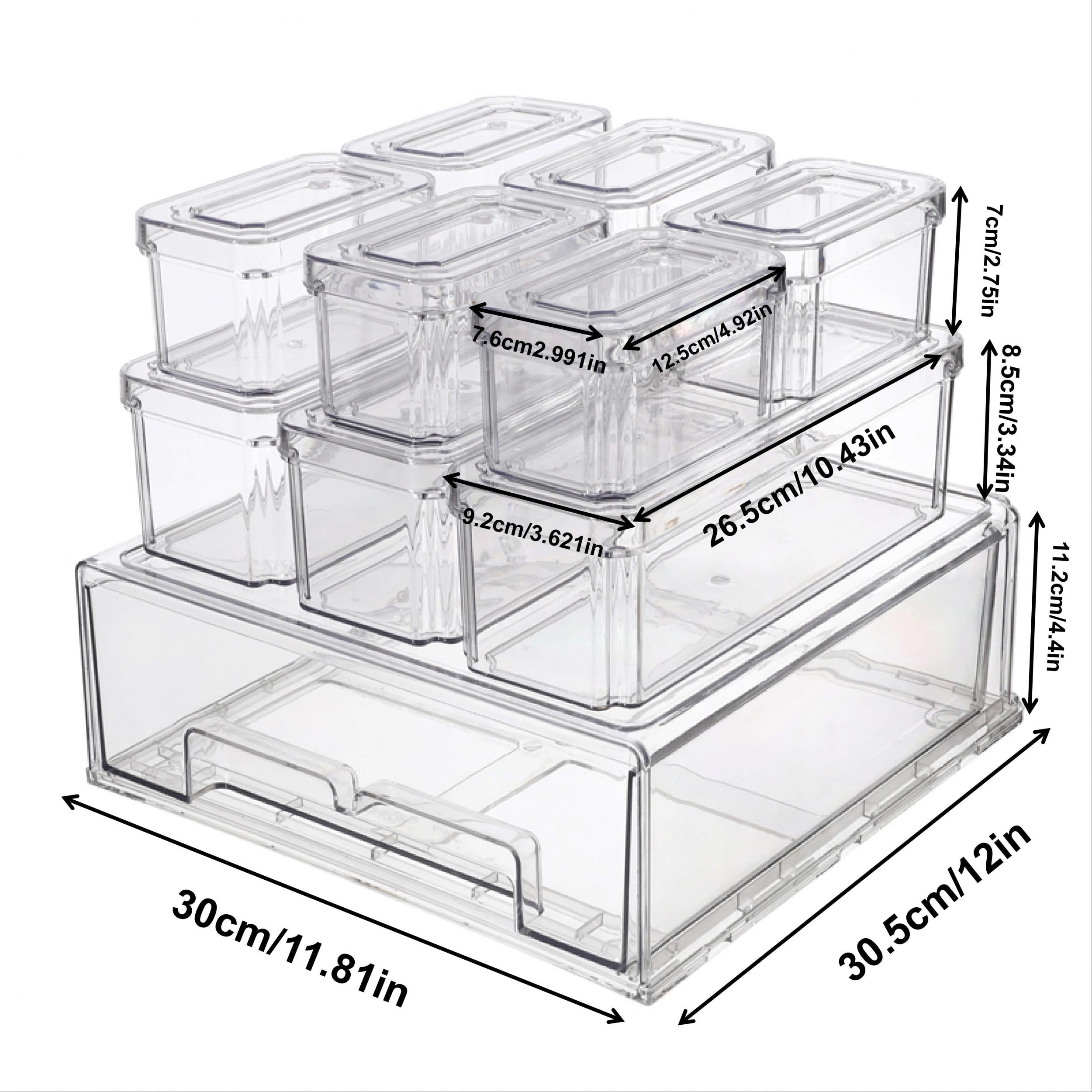 10pcs Refrigerator Storage Box Kitchen Food Storage Drawer Egg Box