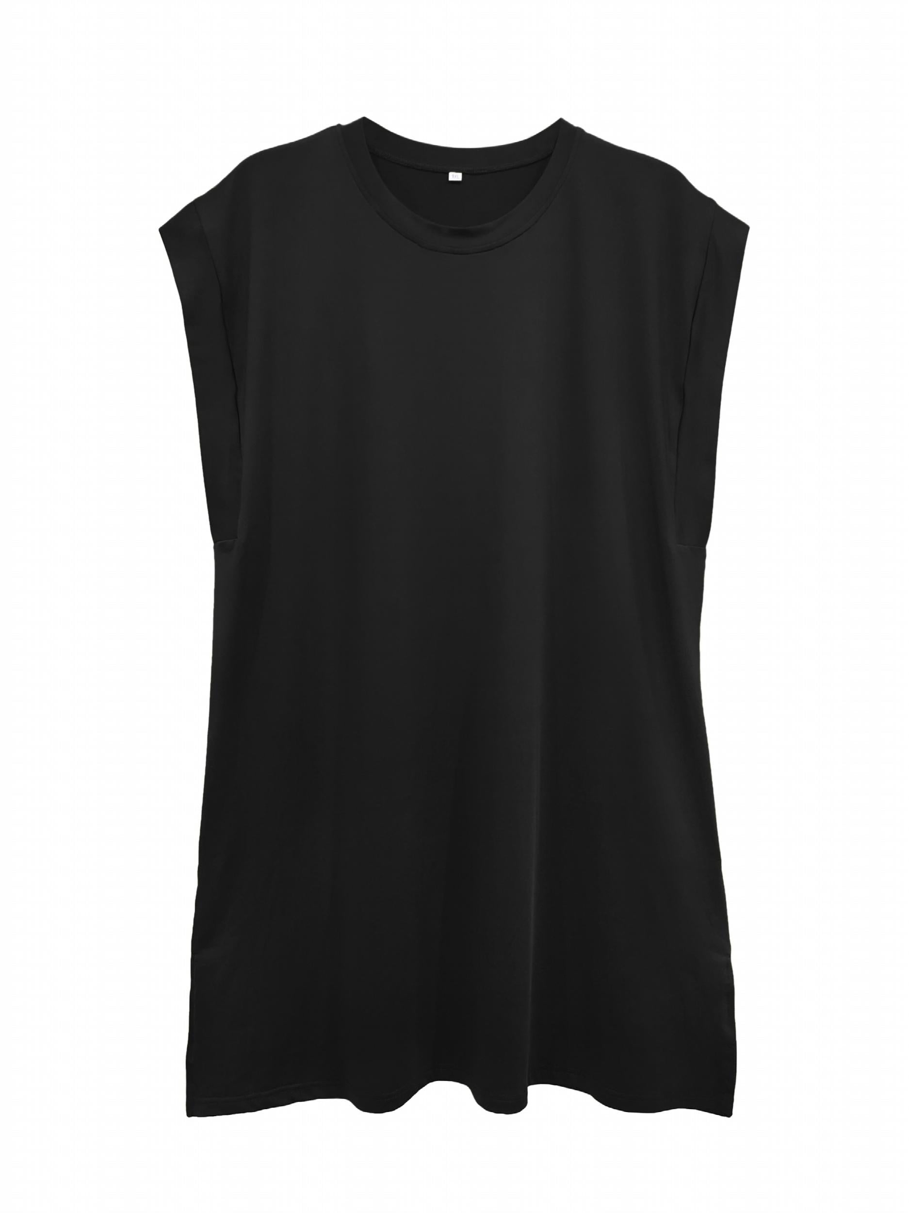  Soft Batwing Sleeve Round Neck Tee Sleep Dress