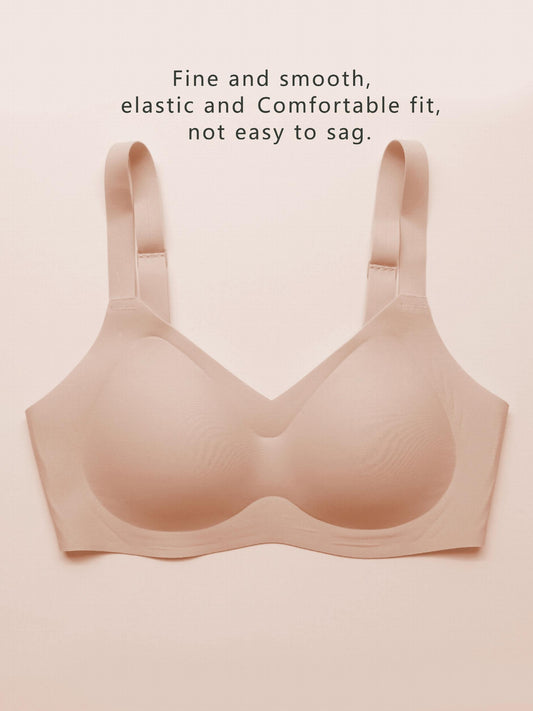 Seamless Push Up Bra Women's Medium Stretch Bra