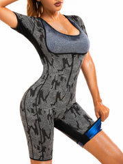 Women's Sauna Suit Sweat Shirt Slimming Vest with Mesh for Weight Loss