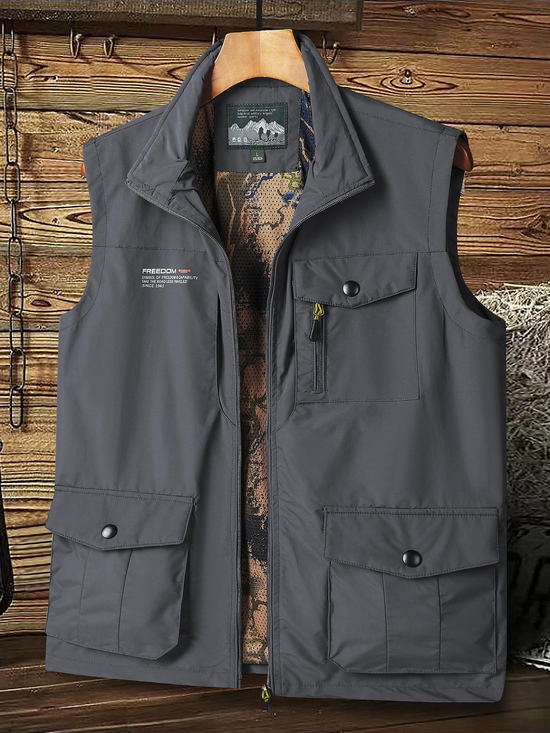 Men's Waterproof Quick Dry Fishing Vest with Pockets
