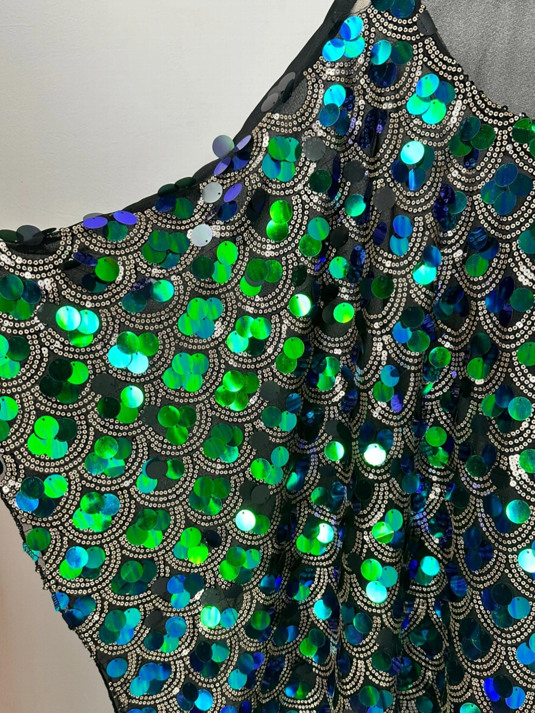 Women's Plus Glitter Sequin Batwing Sleeve Maxi Dress