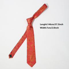 Men's Golden Cashew All Match Necktie