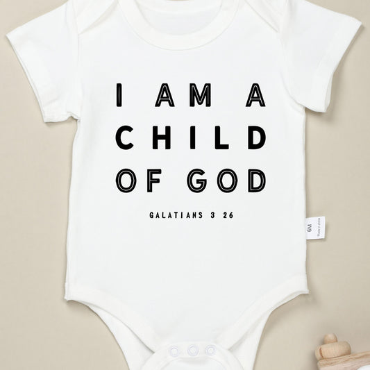 Baby Cotton Romper I Am A Child Of God Onesie Clothes