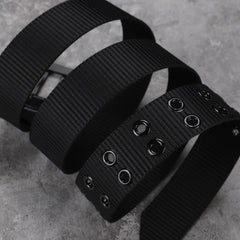 Nylon Square Belt Casual Leather Belt For Men