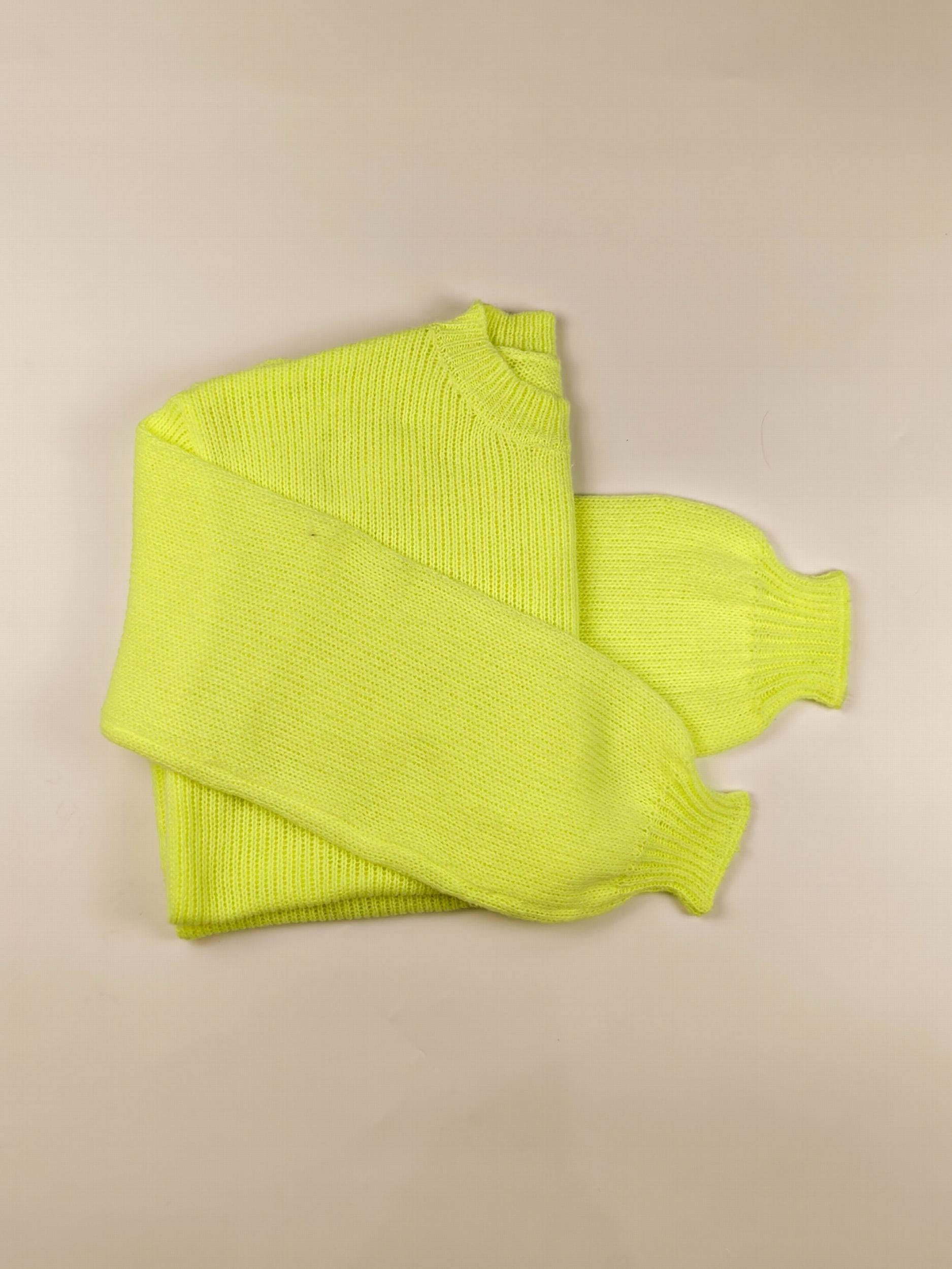  Solid Long Sleeve Crew Neck Sweater
