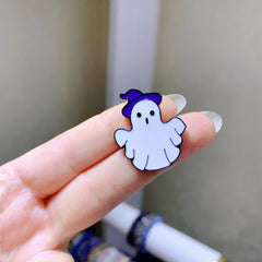 Magician Ghost Hat Brooch Halloween Pin Accessories