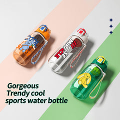 720ml Tea Strainer Cup Portable Water Cup Pop-Up Rope Outdoor Sports