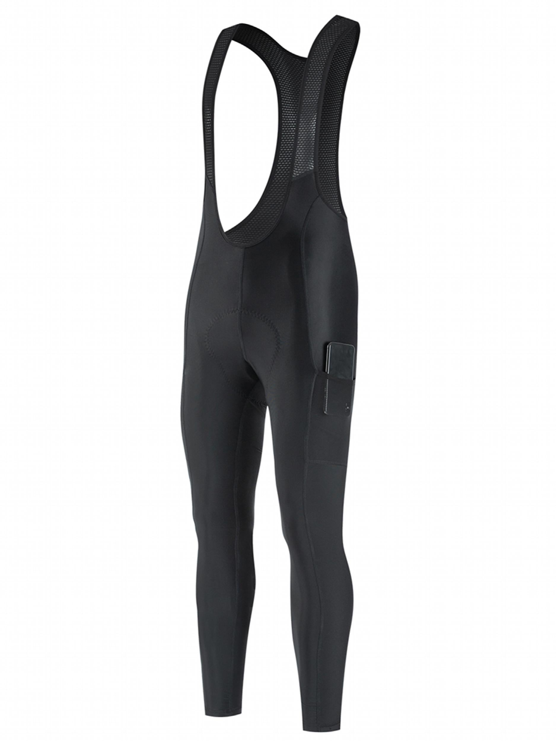 Men's Cycling Bib Shorts with Padding, Moisture Wicking for Comfort on Bike