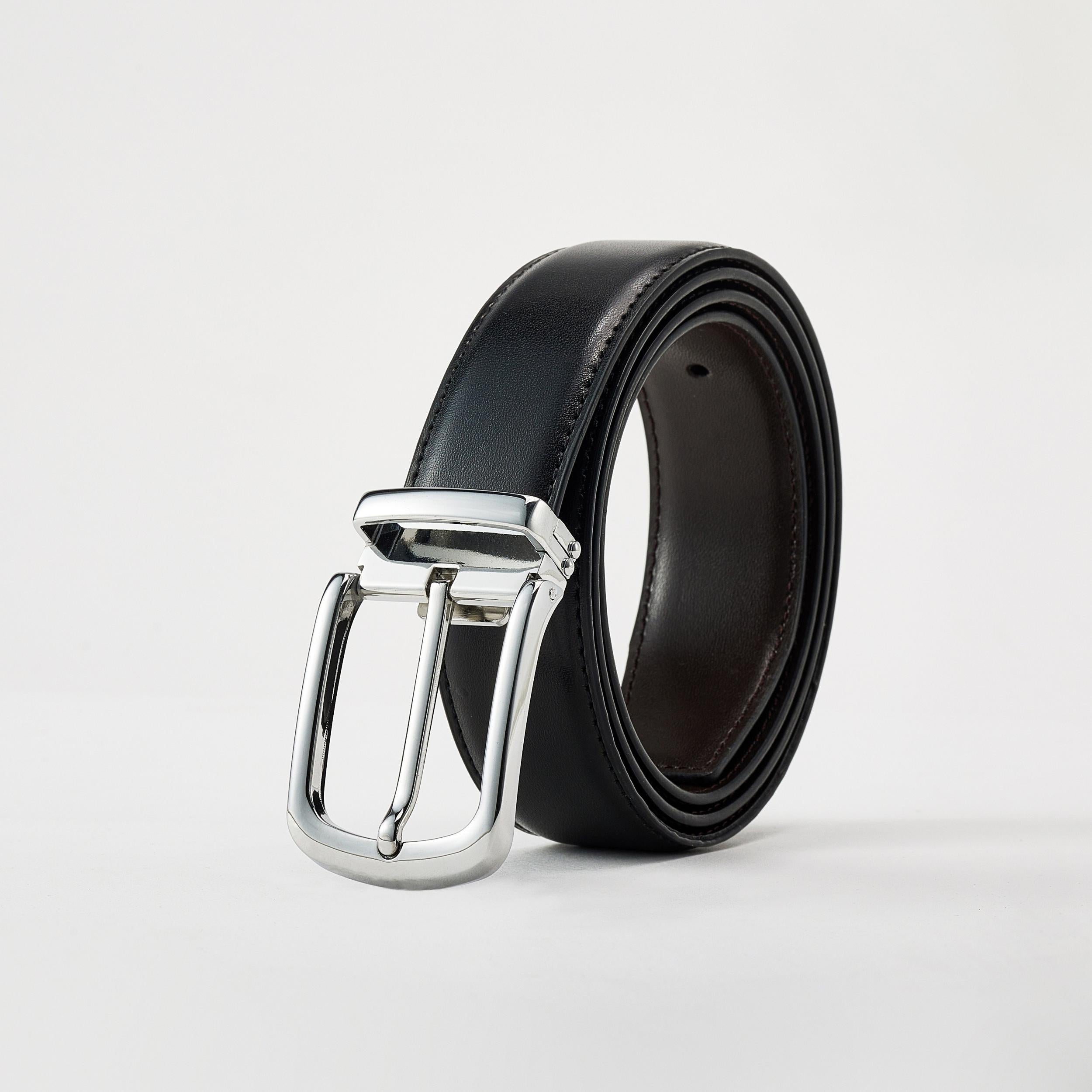 Men's Leather Business Belt & Buckle - Perfect Gift for Husband or Father