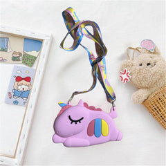 Silicone Keychain Wallet Fidget Toy Crossbody Bag