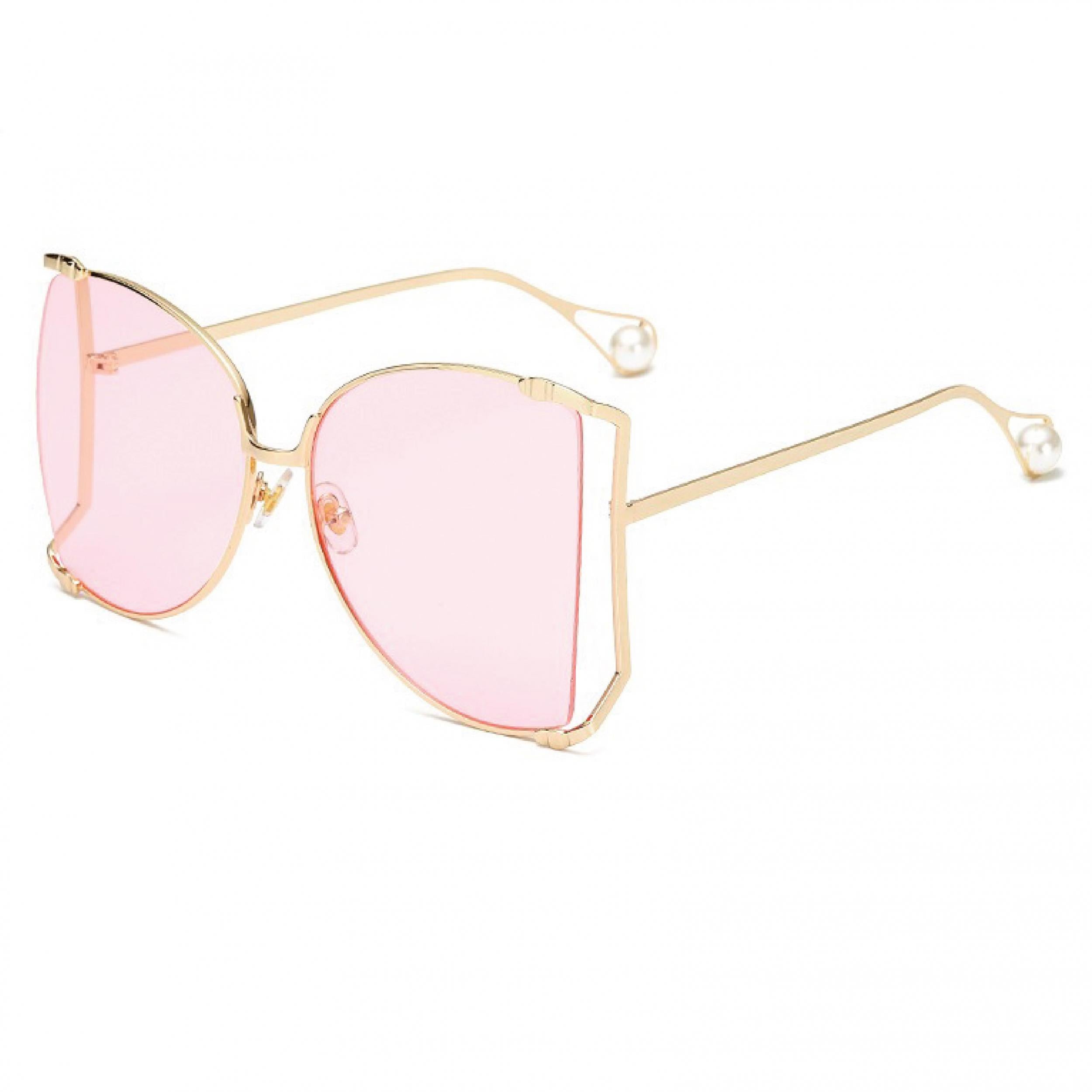 Oversized Butterfly Hollow Sun Glasses Women Y2K Gradient Metal Glasses