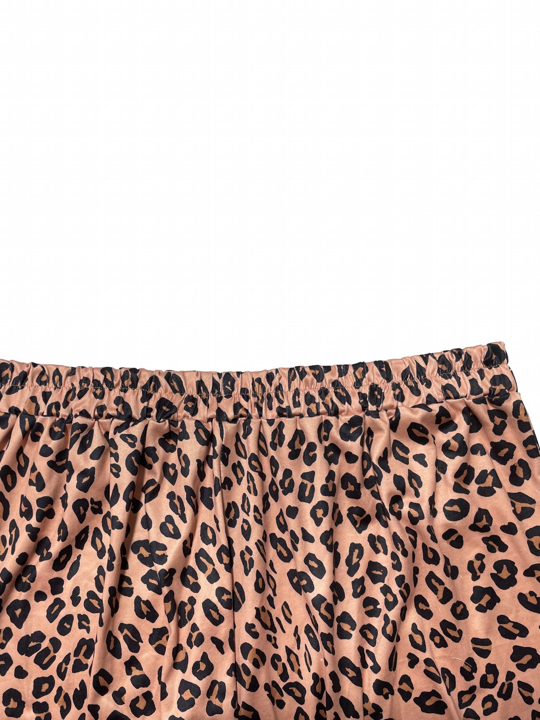  Leopard Print High Rise Jogger Trousers