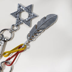 Men's Six Pointed Star Leaf Pants Chain