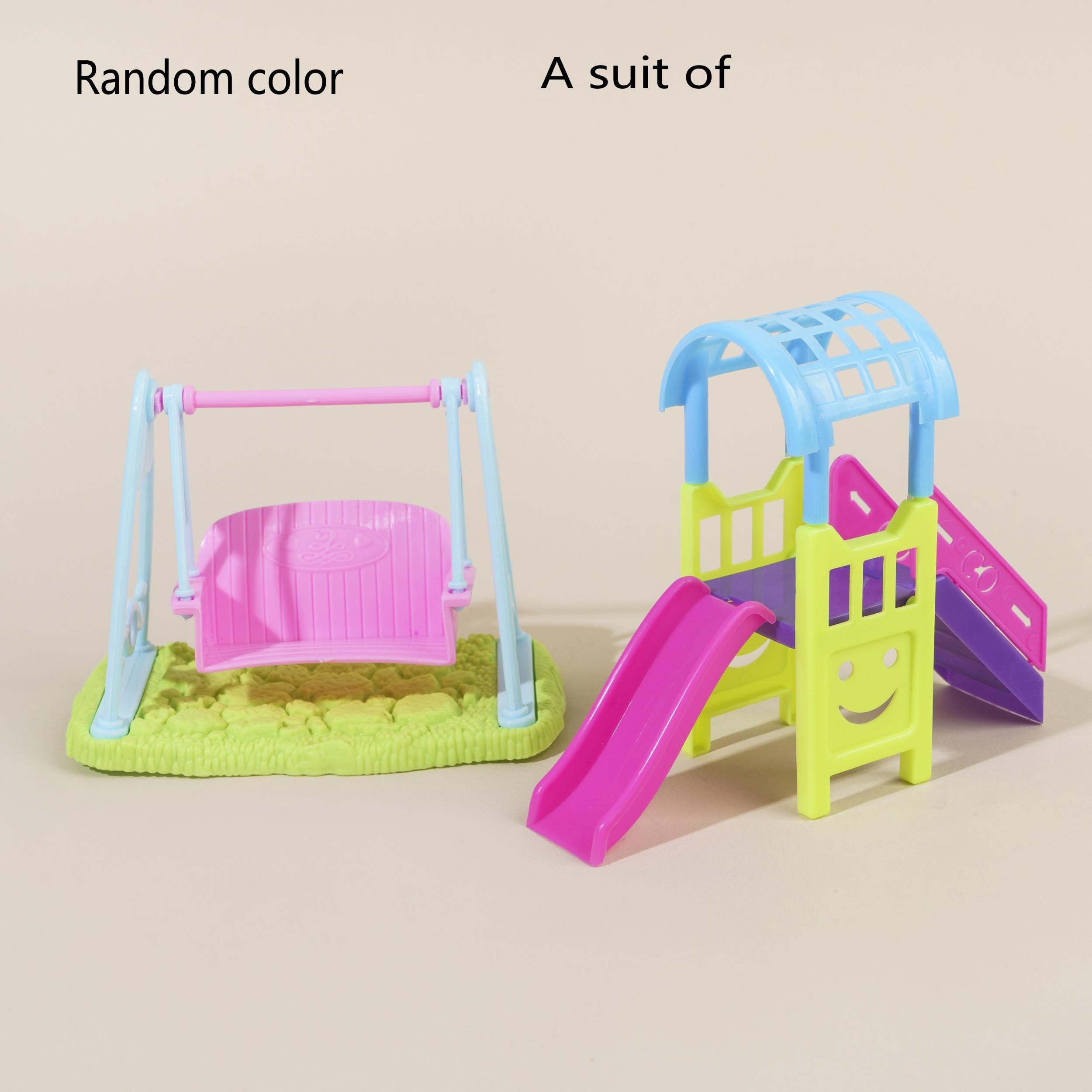Doll Toy Accessories Playground Facilities Slide Swing Set
