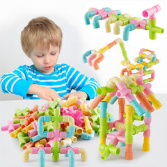 Pipe Tube Building Blocks Set Educational Construction Toy