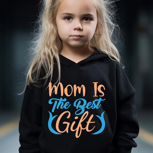 2pcs MOM IS THE Graphic Hoodies Pants Set Outfits Spring Fall Sports Gift Girls