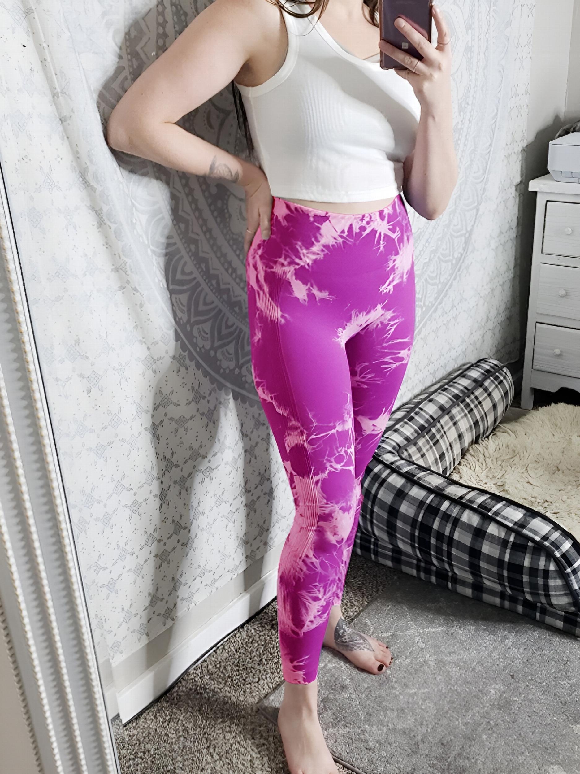 Tie Dye Yoga Leggings Seamless Butt Lifting Workout Pants