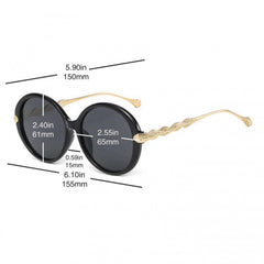 Women's Large Oval Sunglasses Summer Jelly Block Sun Shades UV400